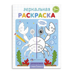 Раскраска для детей Зеркальная раскраска арт. 56898/ 10 ДЛЯ МАЛЬЧИКОВ