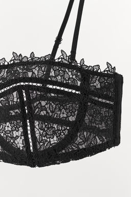 UNDERWIRED MESH AND LACE BRA - Zara фото 7