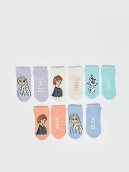 Frozen Desenli K?z ?ocuk Patik ?orap 5li