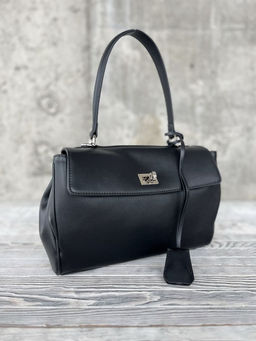 Женская кожаная сумка-портфель 8399-2 Черный