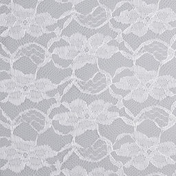 Ткань для рукоделия, лоскут гипюра крупные цветы, белый, 150 × 160 см