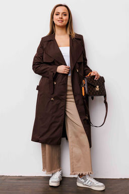 Плащ AURA 7034-164 шоколадный