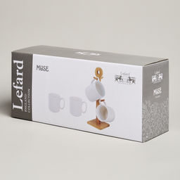 НАБОР КРУЖЕК LEFARD MUSE 4 ШТ. 380 МЛ НА ДЕР. ПОДСТАВКЕ  фото 6