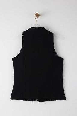 Siyah Fitted Dugme Detayl? Yelek TWOAW26YE00020 - Trendyolmilla фото 3