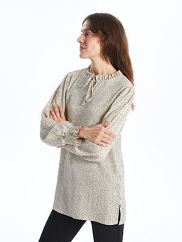 Ba?lamal? Yaka Puantiyeli Kad?n Bluz