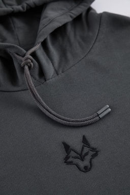 TRENDYOL MAN Buyuk Beden Indigo Regular/Normal Kesim Kapusonlu Ici Polarl? Sweatshirt TMNAW25AO00006 - Trendyolmilla фото 7