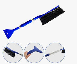 Щетка и скребок 2-в-1, автомобильная съемная лопата для снега двойного назначения, инструмент для очистки и соскабливания лобового стекла