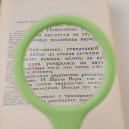 Лупа классическая, кратность 2, линза 60 мм, прорезиненная ручка - Simaland фото 3