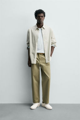 PANTAL?N CHINO STRAIGHT FIT / Verdoso