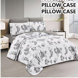 Одеяло стеганное с простыней на резинке и наволочками 2шт Koloco 192-1 192-1/07