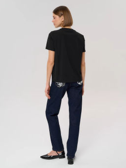 Футболка женская 12421-42017 black - Eleganzza фото 3