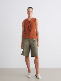 Bebe Yaka Dokulu Bluz