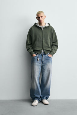 COMBINED CHECK HOODIE - Zara фото 10