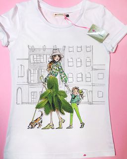 Эксклюзивная футболка Yana Pletneva упаковка плотный Zip пакет!