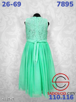 Платье для девочки с кружевным верхом и пышной юбкой из фатина - Bruno фото 3