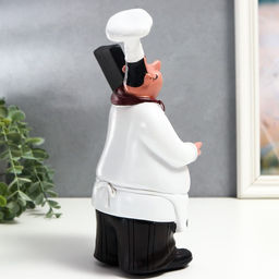 Фигура полистоун «Повар с доской для меню», 27×10×15 см