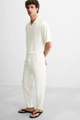 EASY CARE JOGGER WAIST TROUSERS - Zara фото 6