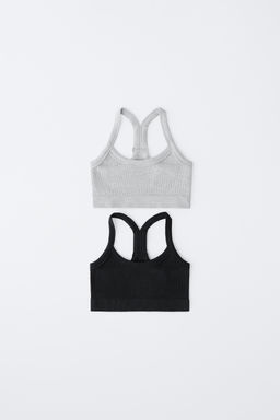 8-14 YEARS/ TWO-PACK OF SEAMLESS TOPS
