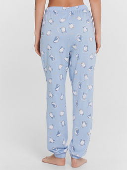 Пижама женская голубая с принтом пингвины - Mark formelle фото 7