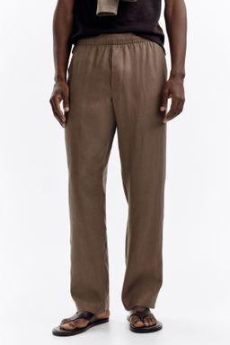 Pantal?n de lino Regular Fit - H&m фото 7