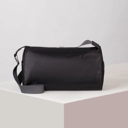 Сумка спортивная, отдел на молнии, боковая сетка, длинный ремень, цвет чёрный - Simaland фото 4