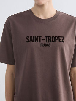 Saint-Tropez Bask?l? Oversize Kad?n Ti??rt