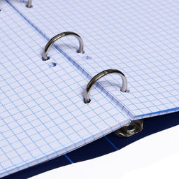 Тетрадь на кольцах 80 листов в клетку, синяя, пластиковая обложка, блок офсет - Calligrata фото 10