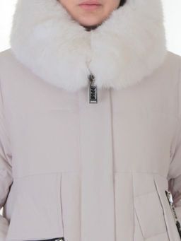 M-M02 MILK Куртка зимняя женская (200 гр. холлофайбер)