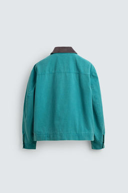 CAZADORA BOXY FIT ALAMARES / Azul / Verde - Zara фото 8