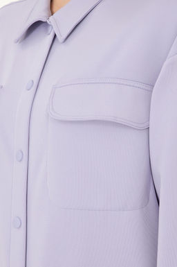 Женская сиреневая трикотажная рубашка Неожиданная скидка в корзине - U.s. polo assn фото 14