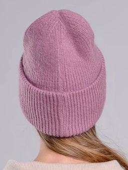 Теплая зимняя шапка бини из нежнейшей ангоры - Pretty mania фото 12