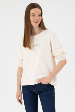 Kad_n Krem Sweatshirt Sepette S_rpriz _ndirim - U.s. polo assn фото 3