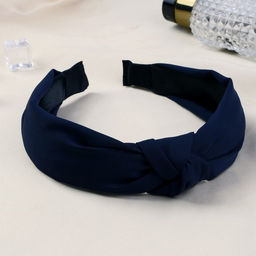 Цена за 2 шт. Ободок для волос «Кокетка», 3 см, синий