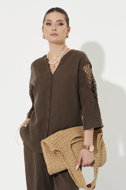Блуза Ketty 70640 коричневый