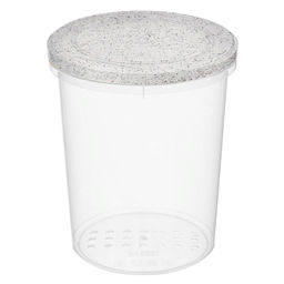 Набор: Банка с завинчивающейся крышкой "Asti" 1л (гранит светло-серый), 6шт