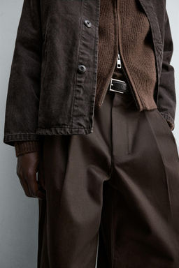 PLEATED CHINO TROUSERS - Zara фото 5