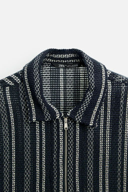TEXTURED OPENWORK JACKET - Zara фото 8