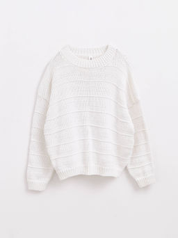 CONTE Фактурный джемпер крупной вязки из натурального хлопка LDK 180 white - Conte elegant фото 6