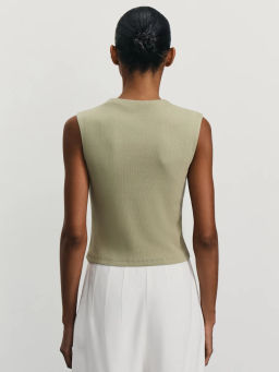 Базовый топ в рубчик / Zarina  фото 5