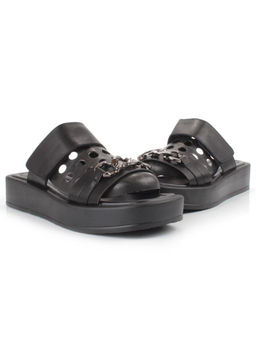 08-PEAG16-2 BLACK Босоножки женские (натуральная кожа) - Фабричный китай фото 12