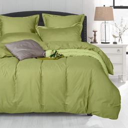 КПБ Сатин Элегант - Олива 2 сп. с прост.на резинке (нав.70х70)