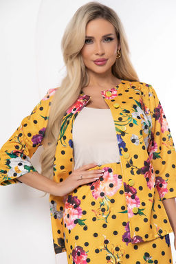 Жакет Цветочная сказка (желтый) Б8690