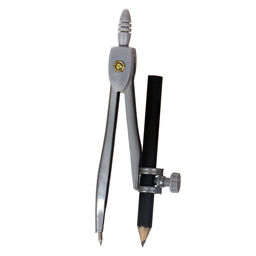 Циркуль металлический 125 мм, с карандашом, в пластиковом пенале (козья ножка), МИКС - Calligrata фото 2