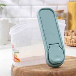 Ёмкость для хранения сыпучих продуктов phibo, 1.5 л, пластик, прозрачная, крышка МИКС