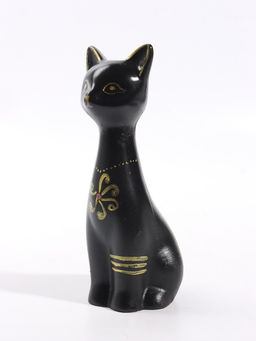 Фигурка "Кошка-Нефертити" 6,5х18 см, чёрный