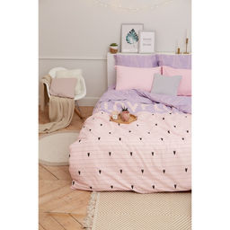 Постельное бельё Этель 1.5 сп Violet love 143*215 см, 150*214 см, 70*70 см - 2 шт, бязь 125 г/м2  фото 20