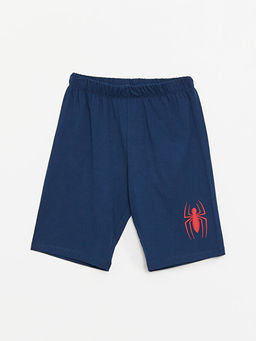 Bisiklet Yaka Spiderman Bask?l? K?sa Kollu Erkek ?ocuk ?ortlu Pijama Tak?m? - Waikiki фото 2