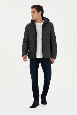 Мужское пальто антрацитового цвета - U.s. polo assn фото 4