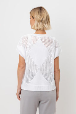 ЕВ 30193/белый джемпер жен