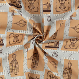 Ткань для пэчворка PEPPY ВЕК МОДЫ ПАНЕЛЬ ФАСОВКА 60 x 110 см 146 г/кв.м 5 100% хлопок